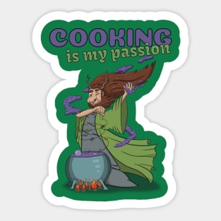 Cooking is my passion Sticker